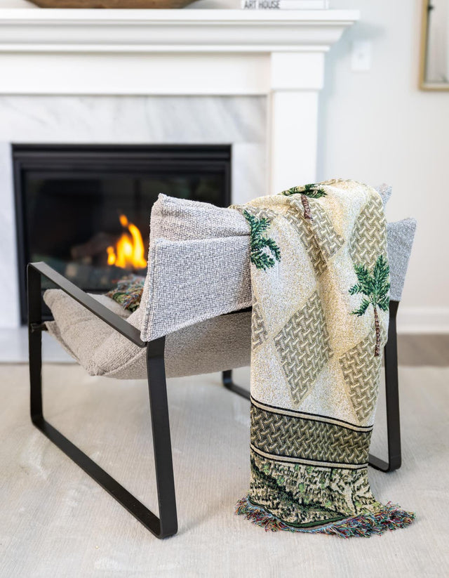 Multicolor 4' 6 x 6' Throw Blanket Rectangle Area Rug 100% Cotton Washable Cozy Soft Warm Room Decor Accent Made In USA