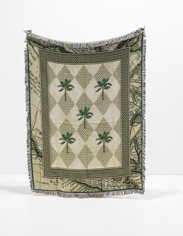 Multicolor 4' 6 x 6' Throw Blanket Rectangle Area Rug 100% Cotton Washable Cozy Soft Warm Room Decor Accent Made In USA