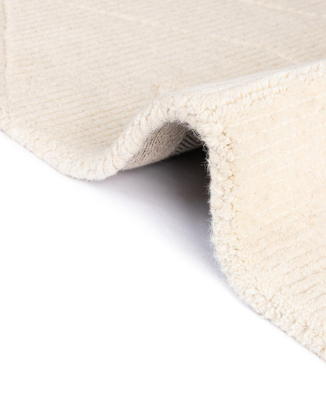 Pearl Ivory 2' x 8' WoolCraft Geometric Runner Area Rug Hand Tufted Premium 100% Wool With Cotton Backing Luxury Carpet for Sale at Rug Engine