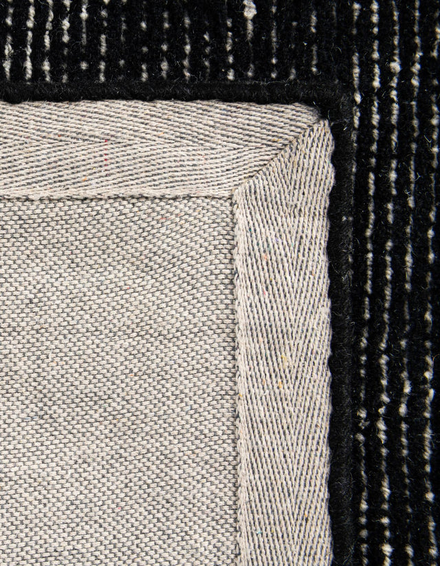 Jet Black 7' 10 x 10' WoolCraft Geometric Rectangle Area Rug Hand Tufted Premium 100% Wool With Cotton Backing Luxury Carpet for Sale at Rug Engine