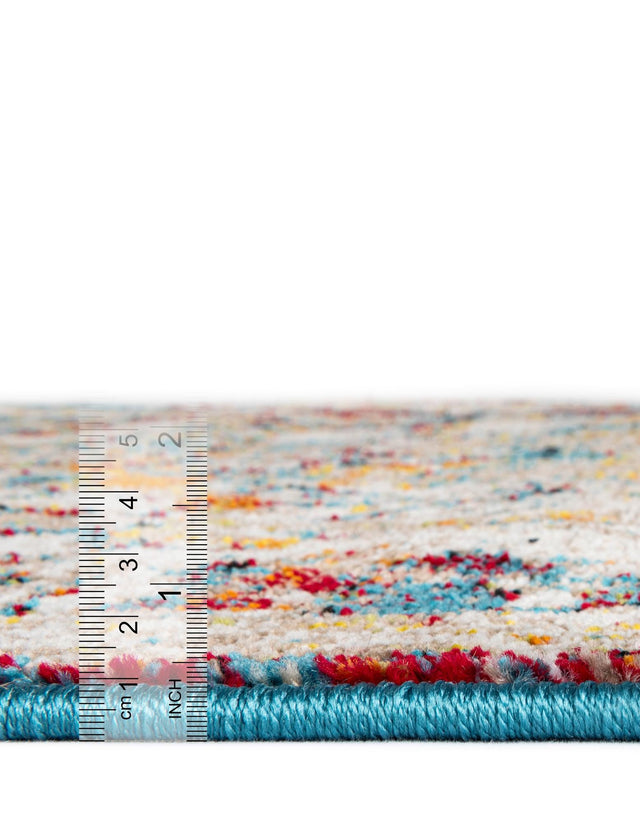Multicolor 5' 1 x 8' Rosso Rectangle Area Rug Vintage Distressed Faded Traditional Design Carpet for Unique Home Interior Design for Sale at Rug Engine