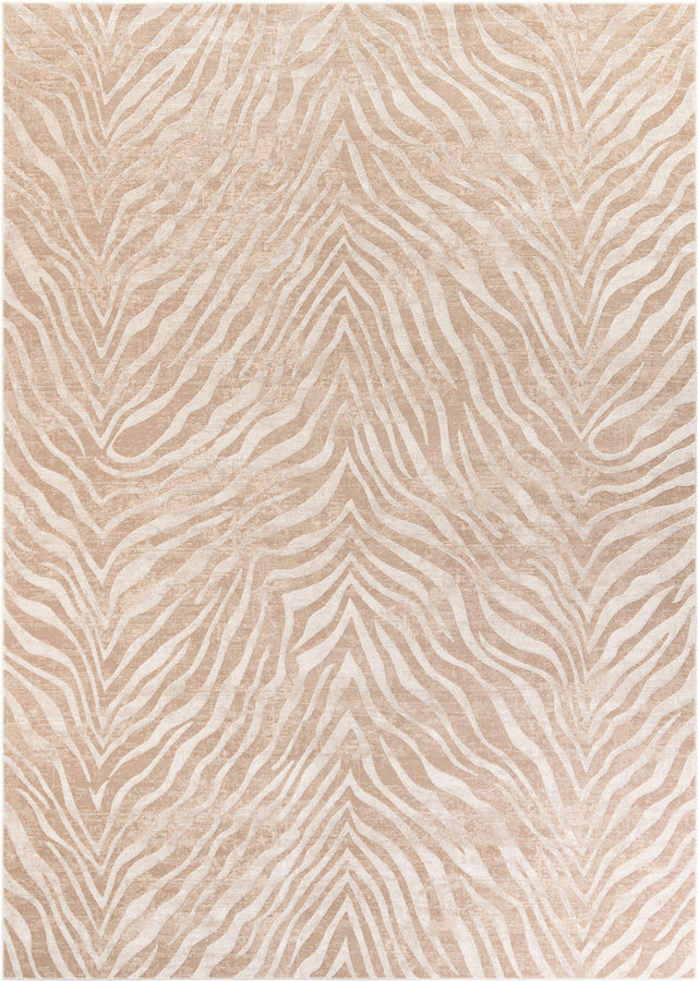 Ivory Beige 10' x 14' 1 Finsbury Rectangle Area Rug 60% Polypropylene & 40% Polyester Contemporary Carpet for Living Rooms, Dining, Offices for Sale at Rug Engine