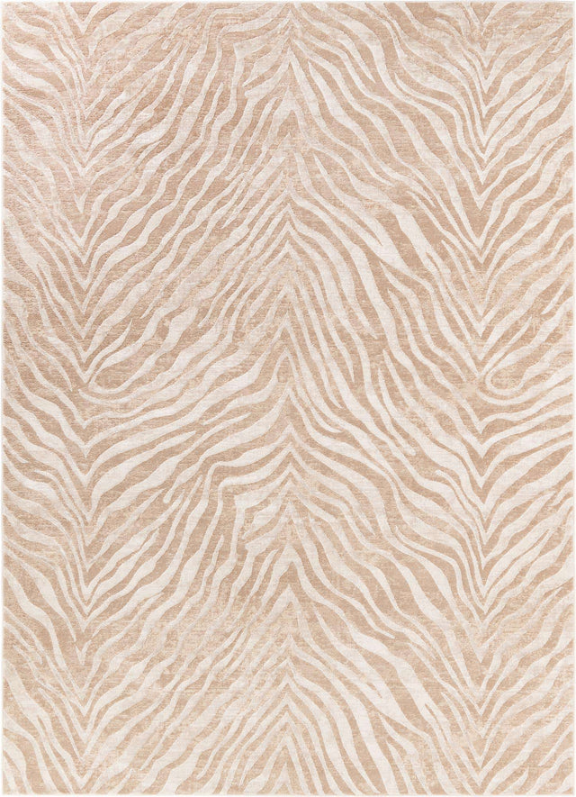 Ivory Beige 7' 10 x 11' Finsbury Rectangle Area Rug 60% Polypropylene & 40% Polyester Contemporary Carpet for Living Rooms, Dining, Offices for Sale at Rug Engine