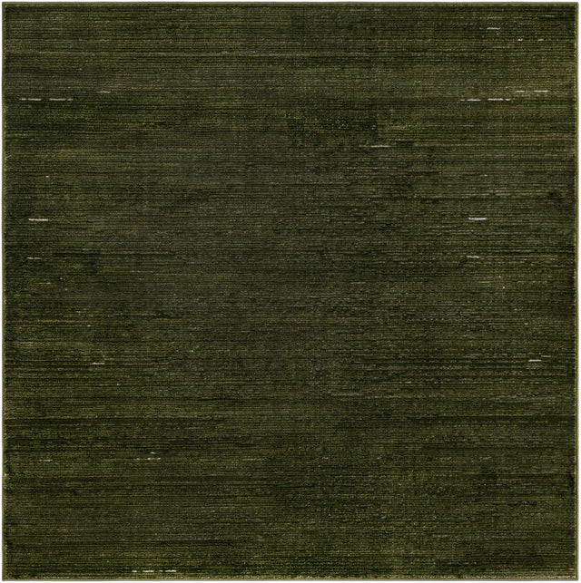 Green 6' 1 x 6' 1 Finsbury Square Area Rug 60% Polypropylene & 40% Polyester Contemporary Carpet for Living Rooms, Dining, Offices for Sale at Rug Engine
