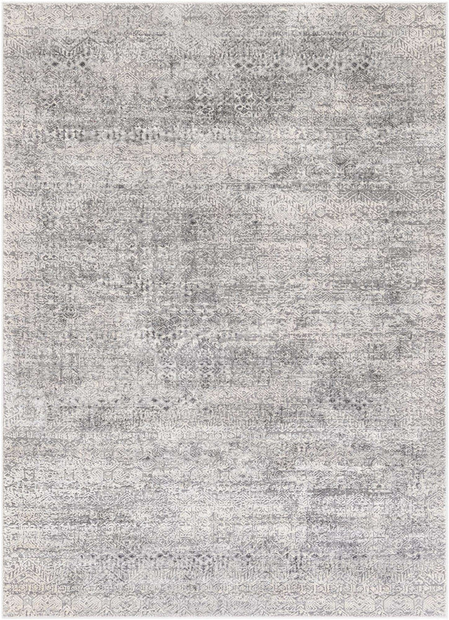 Gray 5' 1 x 7' 1 Finsbury Rectangle Area Rug 60% Polypropylene & 40% Polyester Contemporary Carpet for Living Rooms, Dining, Offices for Sale at Rug Engine