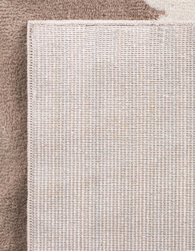 Hazelnut Beige 9' x 12' Whimsy Kids Rectangle Area Rug for Baby Nursery, Toddler Playroom, Bedrooms