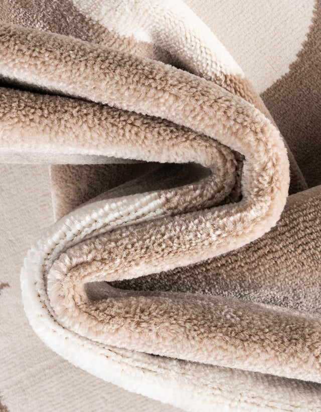 Hazelnut Beige 2' x 8' Whimsy Kids Runner Area Rug for Baby Nursery, Toddler Playroom, Bedrooms