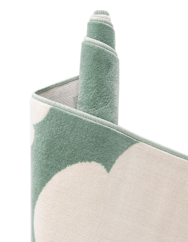 Soft Green 2' x 5' 1 Whimsy Kids Runner Area Rug for Baby Nursery, Toddler Playroom, Bedrooms