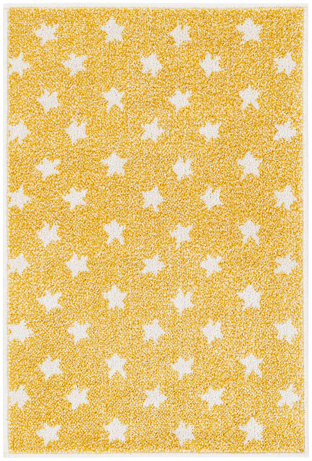 Soft Yellow 2' 2 x 3' 1 Whimsy Kids Rectangle Area Rug for Baby Nursery, Toddler Playroom, Bedrooms Playful Fun Design Easy Clean Carpet for Sale at Rug Engine