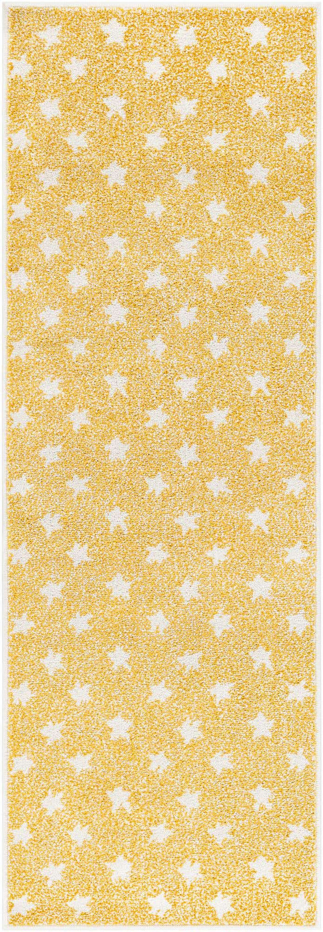 Soft Yellow 2' 2 x 6' 1 Whimsy Kids Runner Area Rug for Baby Nursery, Toddler Playroom, Bedrooms