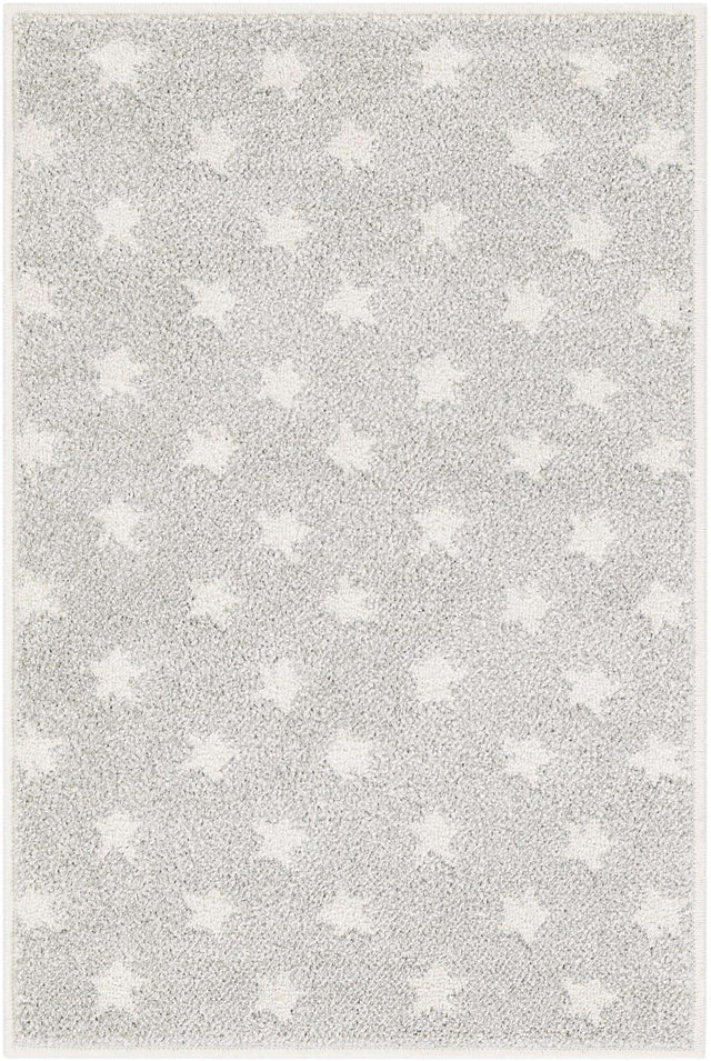 Cloud Gray 2' 2 x 3' 1 Whimsy Kids Rectangle Area Rug for Baby Nursery, Toddler Playroom, Bedrooms Playful Fun Design Easy Clean Carpet for Sale at Rug Engine