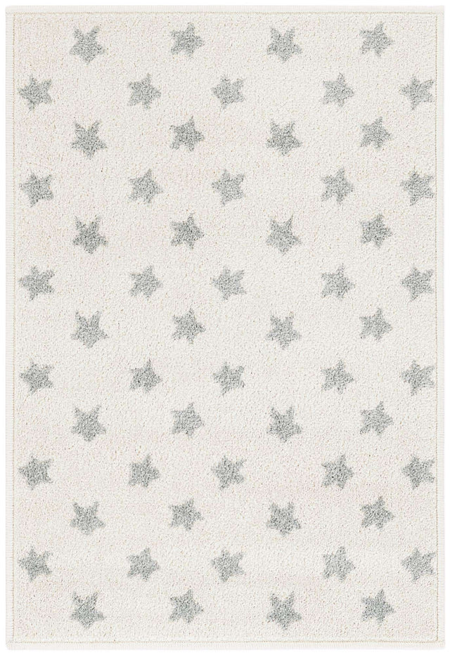Daisy White 2' 2 x 3' 1 Whimsy Kids Rectangle Area Rug for Baby Nursery, Toddler Playroom, Bedrooms
