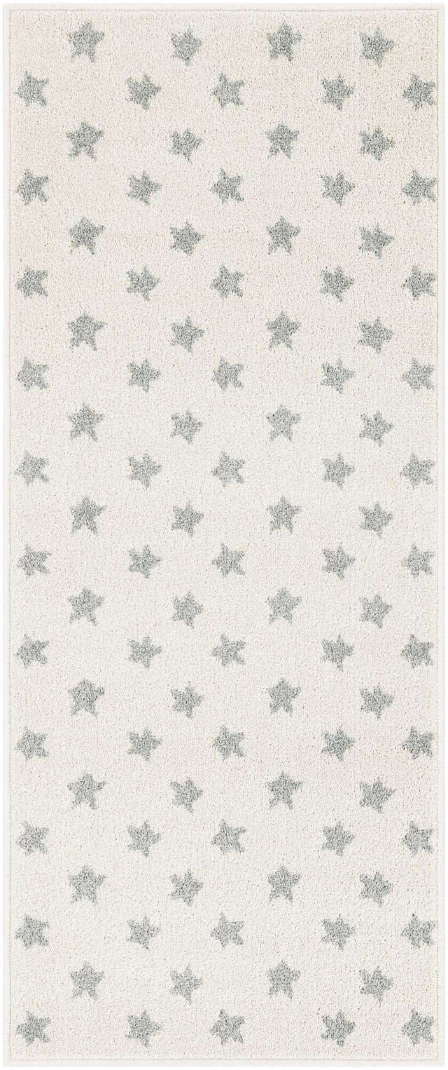 Daisy White 2' 2 x 5' 1 Whimsy Kids Runner Area Rug for Baby Nursery, Toddler Playroom, Bedrooms
