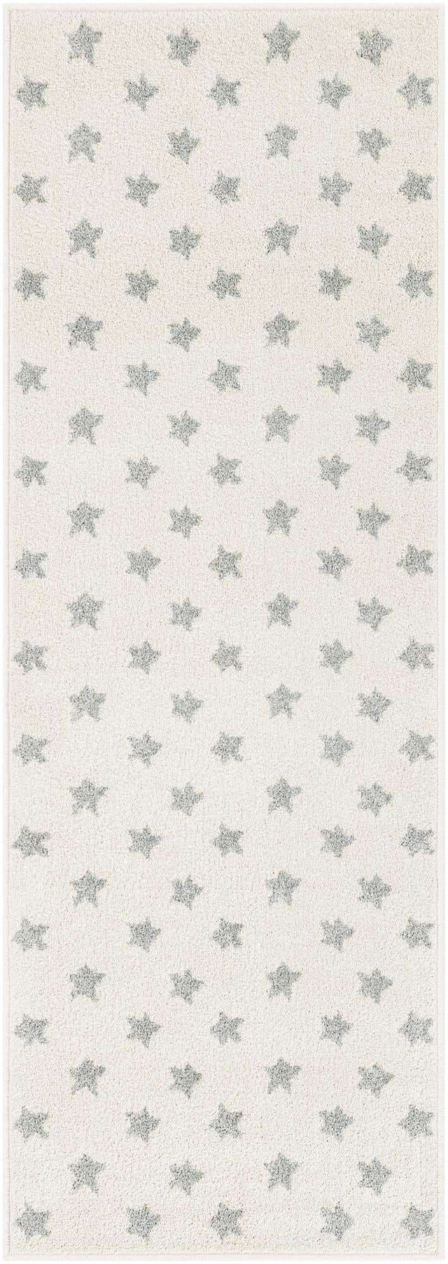 Daisy White 2' 2 x 6' 1 Whimsy Kids Runner Area Rug for Baby Nursery, Toddler Playroom, Bedrooms