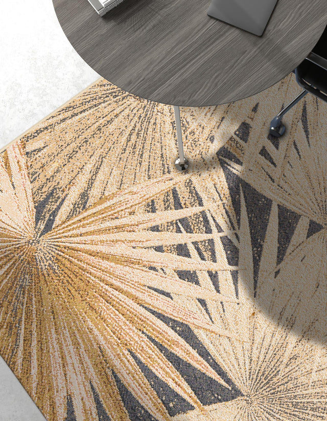 Multicolor 2' x 3' 1 Outdoor Botanical Rectangle Area Rug Weather Resistant for Patio, Deck, Terrace, Balcony, Porch Polypropylene Garden Floral Tropical Carpet for Sale at Rug Engine