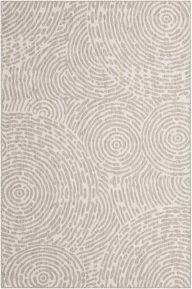 Gray 5' 3 x 8' Outdoor Modern Rectangle Area Rug Weather Resistant for Patio, Deck, Terrace, Balcony, Porch 100% Polypropylene Modern Outside Carpet for Sale at Rug Engine