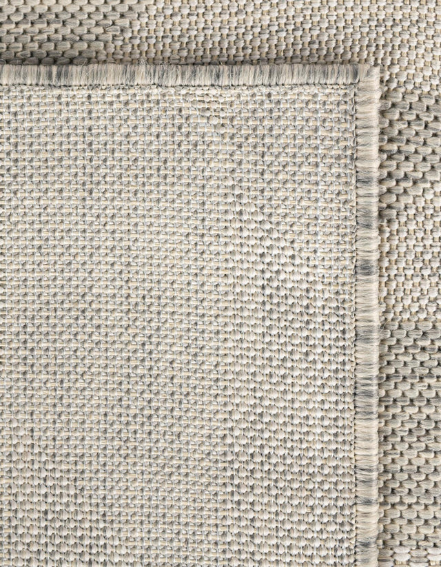 Gray 7' 10 x 7' 10 Outdoor Modern Square Area Rug Weather Resistant for Patio, Deck, Terrace, Balcony, Porch 100% Polypropylene Modern Outside Carpet for Sale at Rug Engine
