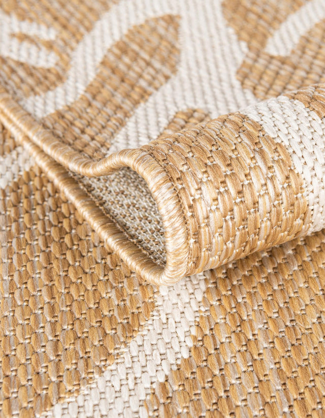 Taupe 7' 10 x 10' Outdoor Coastal Rectangle Area Rug Weather Resistant for Patio, Deck, Terrace, Balcony, Porch 100% Polypropylene Coastal Decor Carpet for Sale at Rug Engine