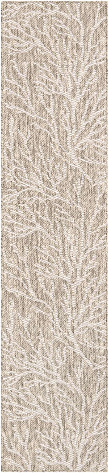 Gray 2' 7 x 12' Outdoor Coastal Runner Area Rug Weather Resistant for Patio, Deck, Terrace, Balcony, Porch 100% Polypropylene Coastal Decor Carpet for Sale at Rug Engine