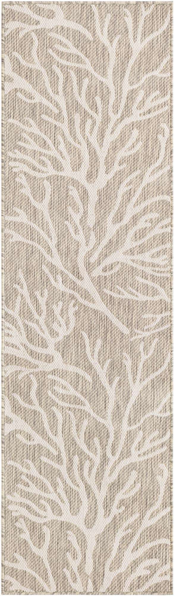 Gray 2' x 8' Outdoor Coastal Runner Area Rug Weather Resistant for Patio, Deck, Terrace, Balcony, Porch 100% Polypropylene Coastal Decor Carpet for Sale at Rug Engine