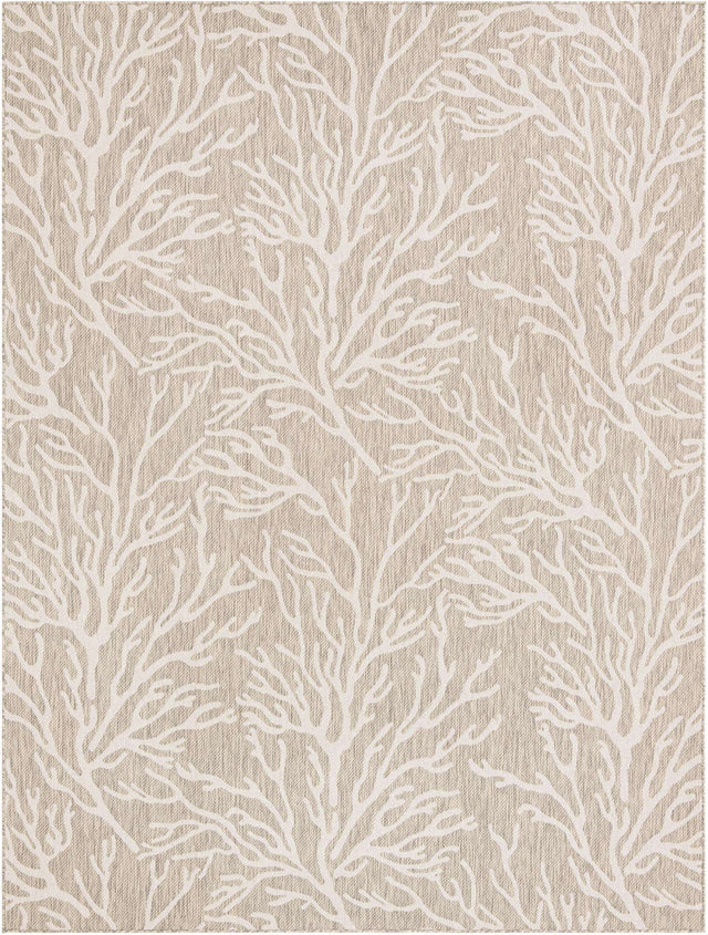 Gray 9' x 12' Outdoor Coastal Rectangle Area Rug Weather Resistant for Patio, Deck, Terrace, Balcony, Porch 100% Polypropylene Coastal Decor Carpet for Sale at Rug Engine