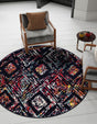 Multicolor 7' 10 x 7' 10 Penrose Round Area Rug
