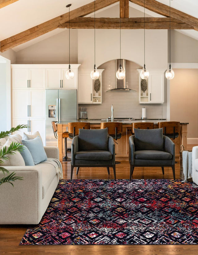 Multicolor 7' 10 x 7' 10 Penrose Square Area Rug