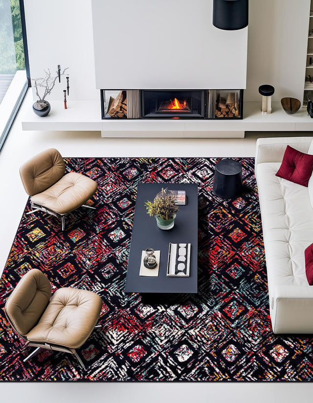 Multicolor 7' 10 x 7' 10 Penrose Square Area Rug