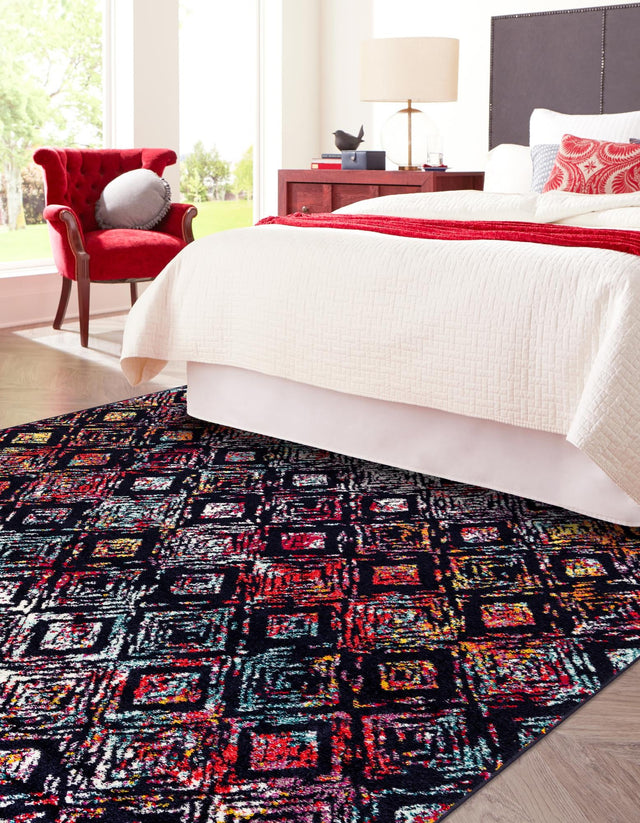 Multicolor 7' 10 x 7' 10 Penrose Square Area Rug