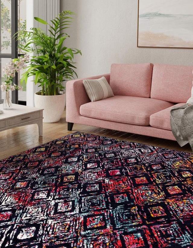 Multicolor 7' 10 x 7' 10 Penrose Square Area Rug