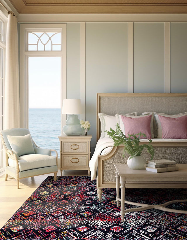 Multicolor 7' 10 x 7' 10 Penrose Square Area Rug