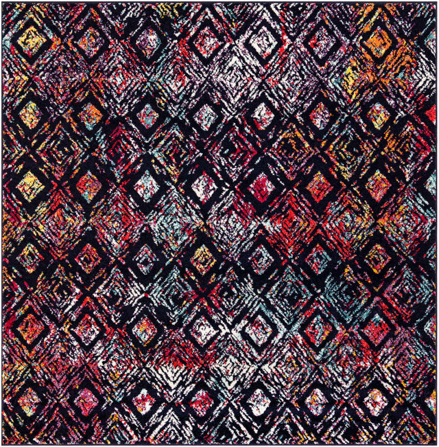 Multicolor 7' 10 x 7' 10 Penrose Square Area Rug
