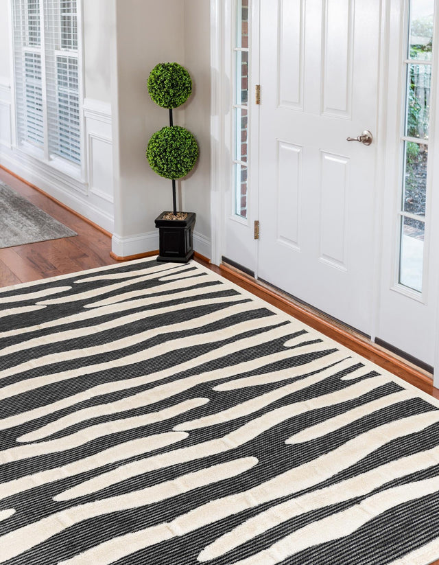 Gray 7' 10 x 10' Prismatic Rectangle Area Rug Modern Geometric Unique Design Carpet for Contemporary Interior Home Decorating for Sale at Rug Engine