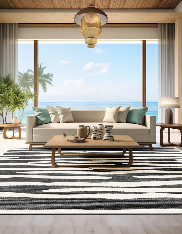 Gray 7' 10 x 7' 10 Prismatic Square Area Rug Modern Geometric Unique Design Carpet for Contemporary Interior Home Decorating for Sale at Rug Engine