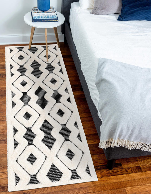 Gray 2' 7 x 12' Prismatic Runner Area Rug Modern Geometric Unique Design Carpet for Contemporary Interior Home Decorating for Sale at Rug Engine
