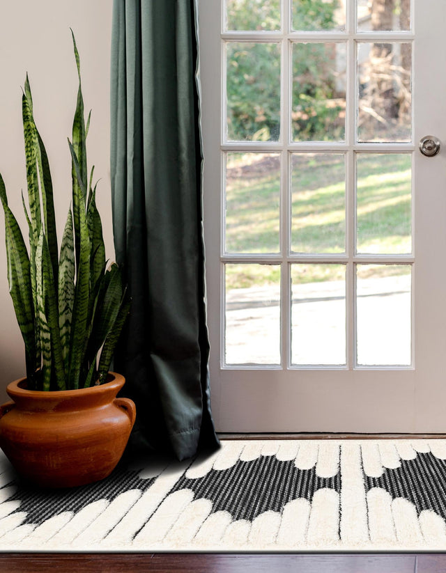 Gray 2' x 5' 1 Prismatic Runner Area Rug Modern Geometric Unique Design Carpet for Contemporary Interior Home Decorating for Sale at Rug Engine