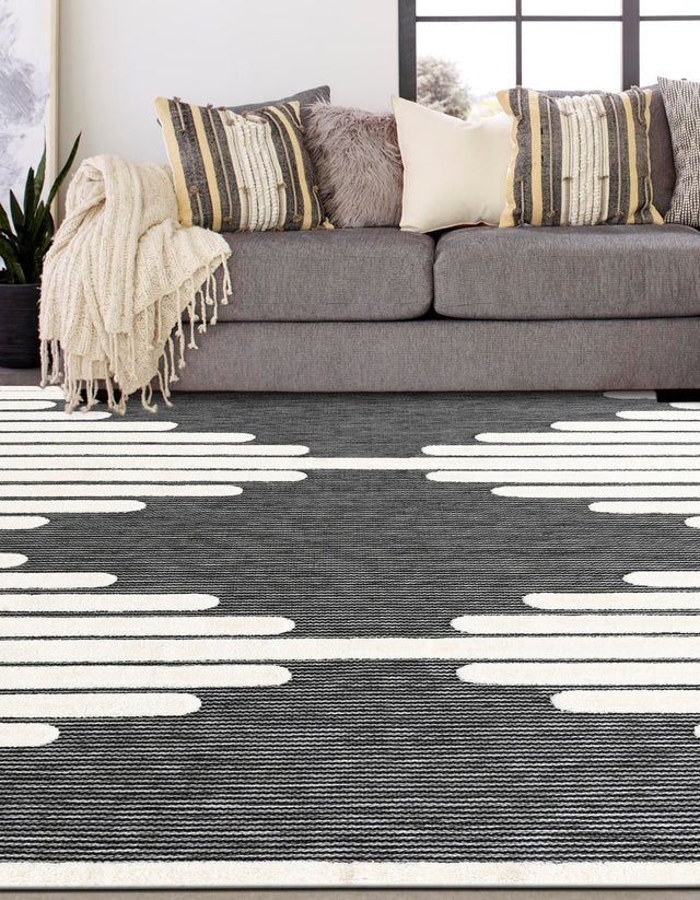 Gray 7' 10 x 7' 10 Prismatic Square Area Rug Modern Geometric Unique Design Carpet for Contemporary Interior Home Decorating for Sale at Rug Engine