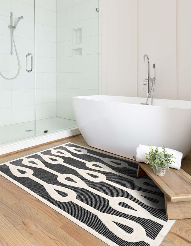 Gray 5' 1 x 7' 1 Prismatic Rectangle Area Rug Modern Geometric Unique Design Carpet for Contemporary Interior Home Decorating for Sale at Rug Engine