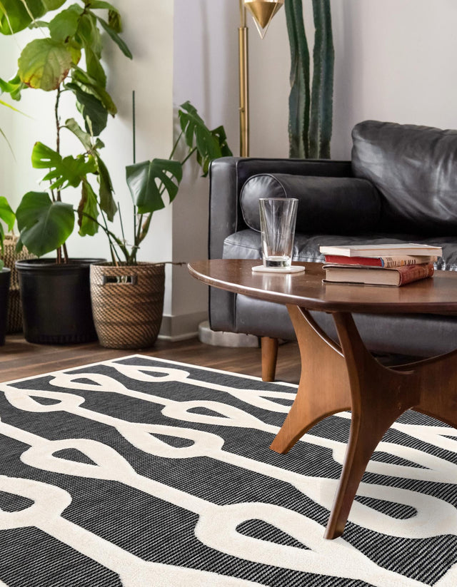Gray 5' 1 x 7' 1 Prismatic Rectangle Area Rug Modern Geometric Unique Design Carpet for Contemporary Interior Home Decorating for Sale at Rug Engine