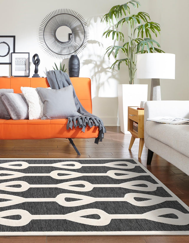 Gray 5' 1 x 7' 1 Prismatic Rectangle Area Rug Modern Geometric Unique Design Carpet for Contemporary Interior Home Decorating for Sale at Rug Engine