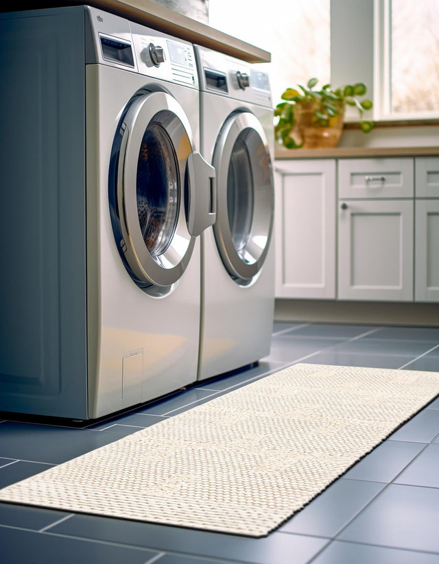 Ivory 2' 7 x 8' Lana New Zealand Wool Runner Area Rug All Natural Premium Wool Hand Woven Carpet for Luxury Interior Home Design for Sale at Rug Engine