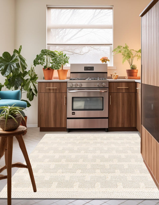 Ivory 7' 10 x 7' 10 Lana New Zealand Wool Square Area Rug All Natural Premium Wool Hand Woven Carpet for Luxury Interior Home Design for Sale at Rug Engine
