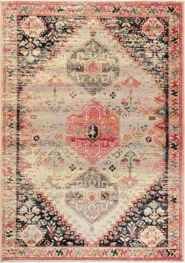 Multicolor 5' 1 x 8' Outdoor Traditional Rectangle Area Rug Weather Resistant for Patio, Deck, Terrace, Balcony, Porch Classical Design Outside Carpet for Sale at Rug Engine