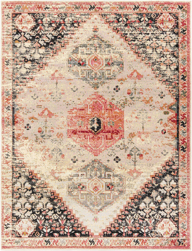 Multicolor 7' 10 x 10' Outdoor Traditional Rectangle Area Rug Weather Resistant for Patio, Deck, Terrace, Balcony, Porch Classical Design Outside Carpet for Sale at Rug Engine