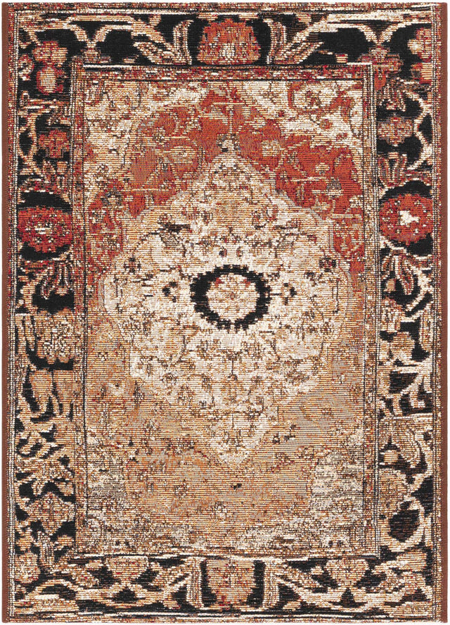 Multicolor 2' x 3' 1 Outdoor Traditional Rectangle Area Rug Weather Resistant for Patio, Deck, Terrace, Balcony, Porch Classical Design Outside Carpet for Sale at Rug Engine