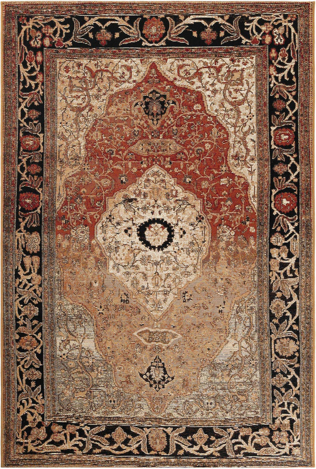 Multicolor 5' 1 x 8' Outdoor Traditional Rectangle Area Rug Weather Resistant for Patio, Deck, Terrace, Balcony, Porch Classical Design Outside Carpet for Sale at Rug Engine