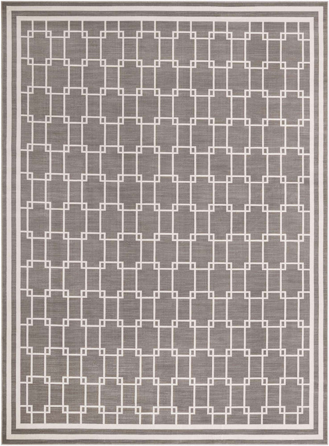 Gray 10' x 13' 1 Jill Zarin Uptown Rectangle Area Rug 70% Polypropylene & 30% Polyester Contemporary Carpet for Living, Dining, Office, Bedroom for Sale at Rug Engine