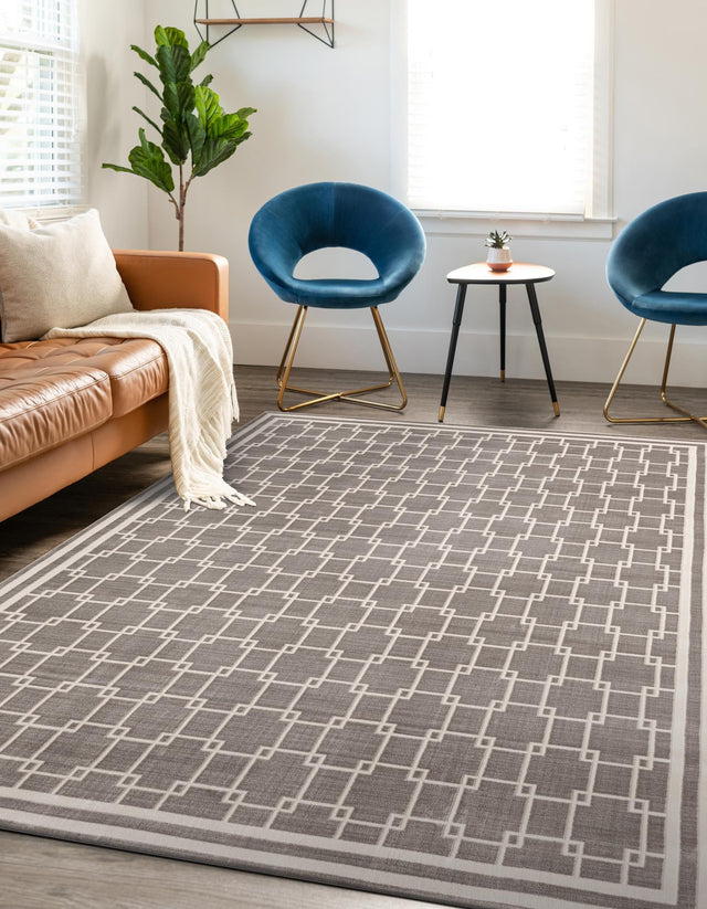 Gray 2' x 3' 1 Jill Zarin Uptown Rectangle Area Rug 70% Polypropylene & 30% Polyester Contemporary Carpet for Living, Dining, Office, Bedroom for Sale at Rug Engine