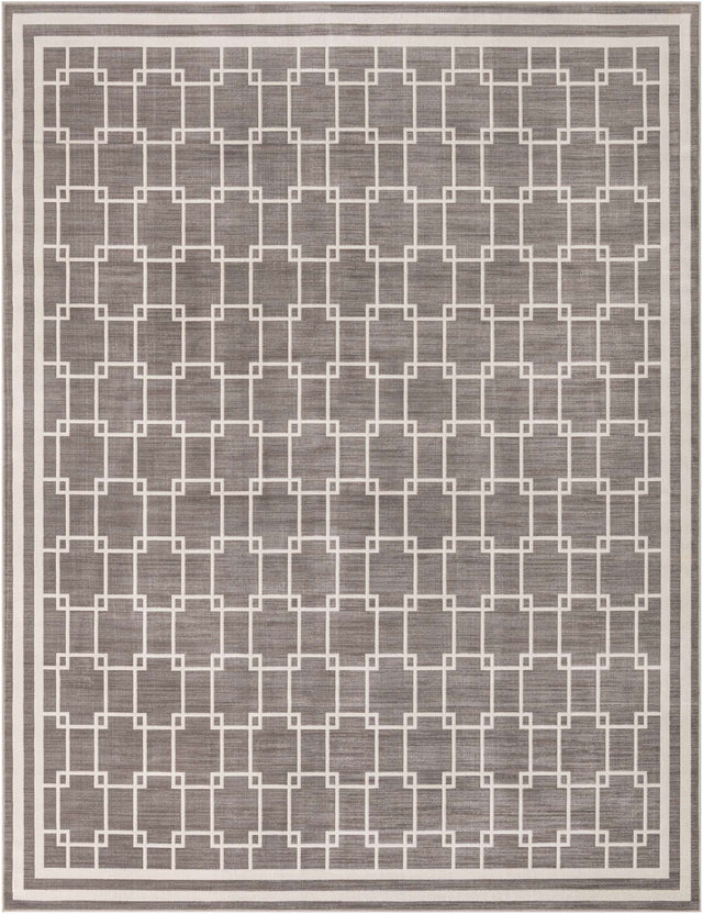 Gray 7' 10 x 10' Jill Zarin Uptown Rectangle Area Rug 70% Polypropylene & 30% Polyester Contemporary Carpet for Living, Dining, Office, Bedroom for Sale at Rug Engine
