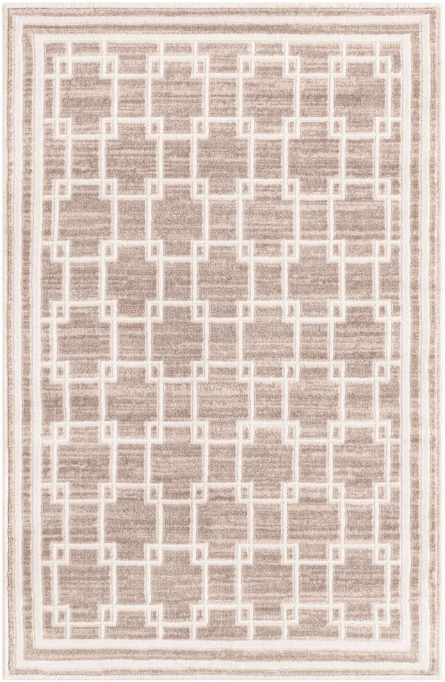 Beige 2' x 3' 1 Jill Zarin Uptown Rectangle Area Rug 70% Polypropylene & 30% Polyester Contemporary Carpet for Living, Dining, Office, Bedroom for Sale at Rug Engine